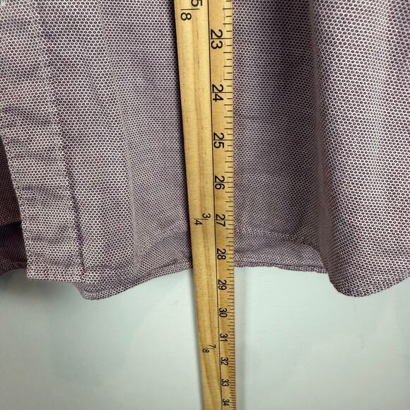 Ted Baker London Shirt Men 4 Large Pink Printed Long Sleeve Button Down Classic - Picture 8 of 8